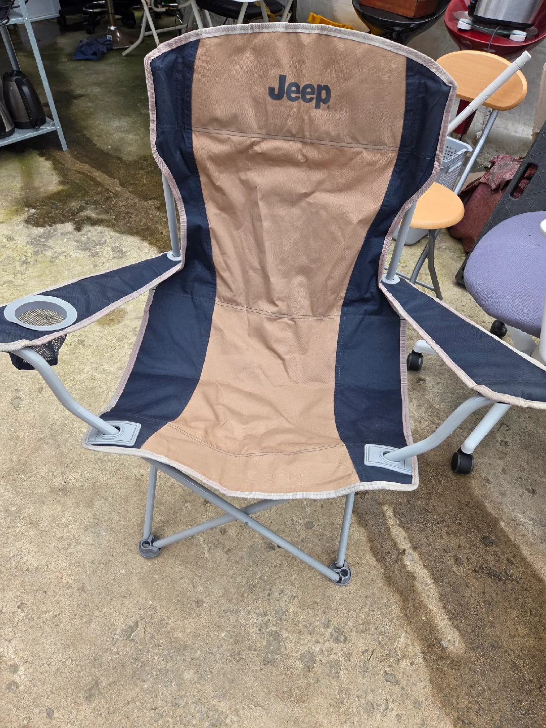 Jeep 캠핑 의자 중고2개 일괄