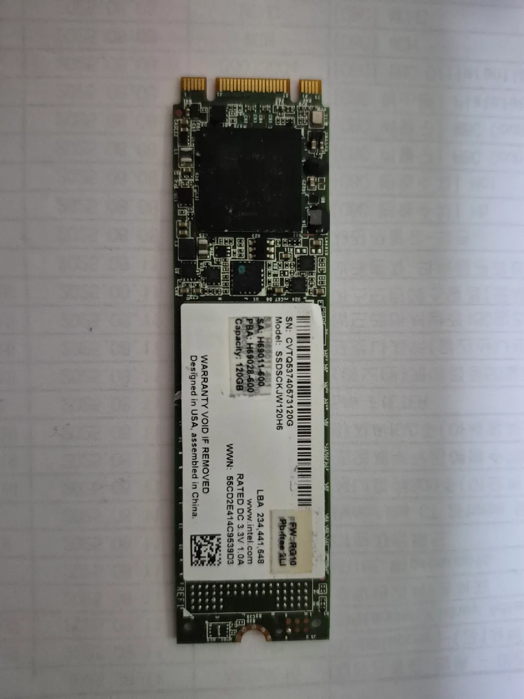 Intel SSD 120GB