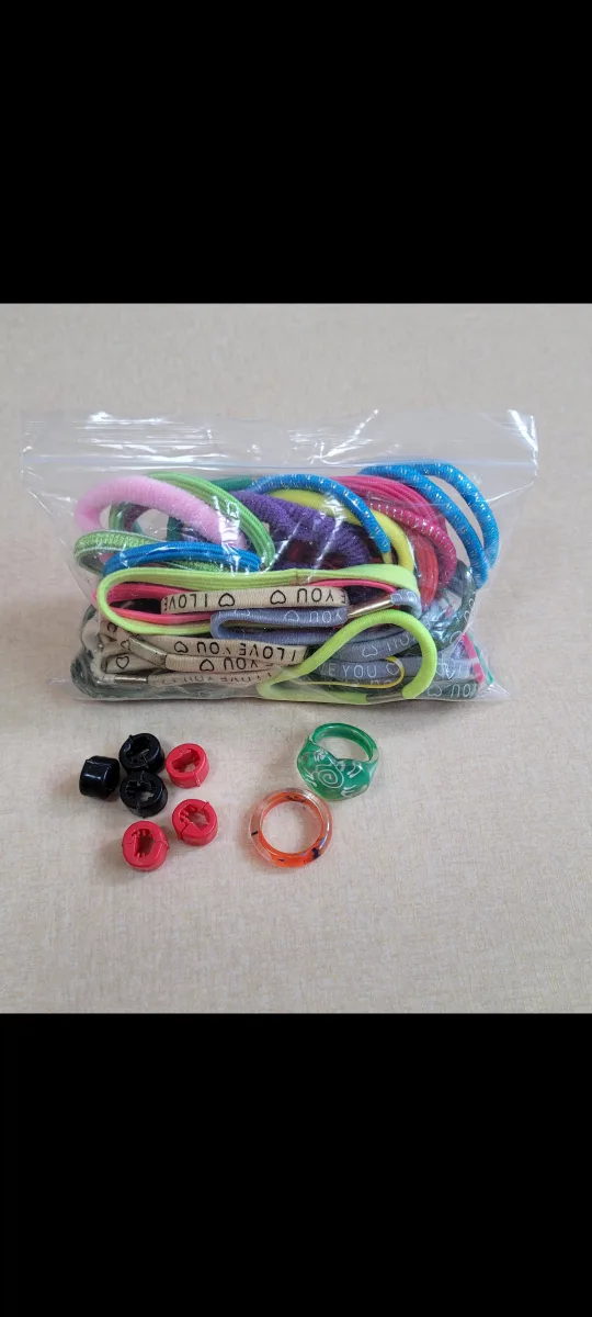 머리끈 & 반지 세트