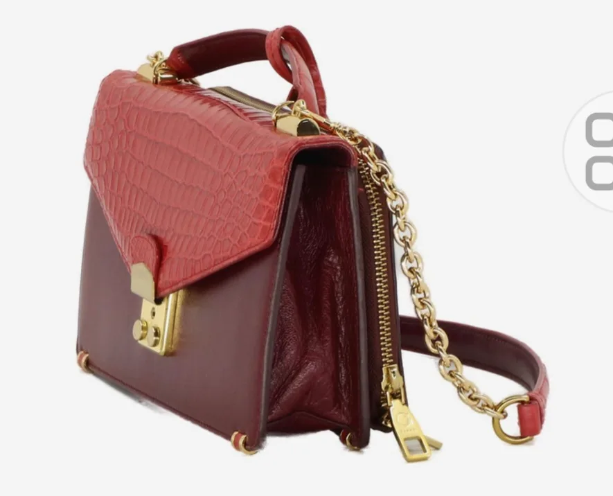 잘모이 레드 크로커 핸드백 중고 상태 최고