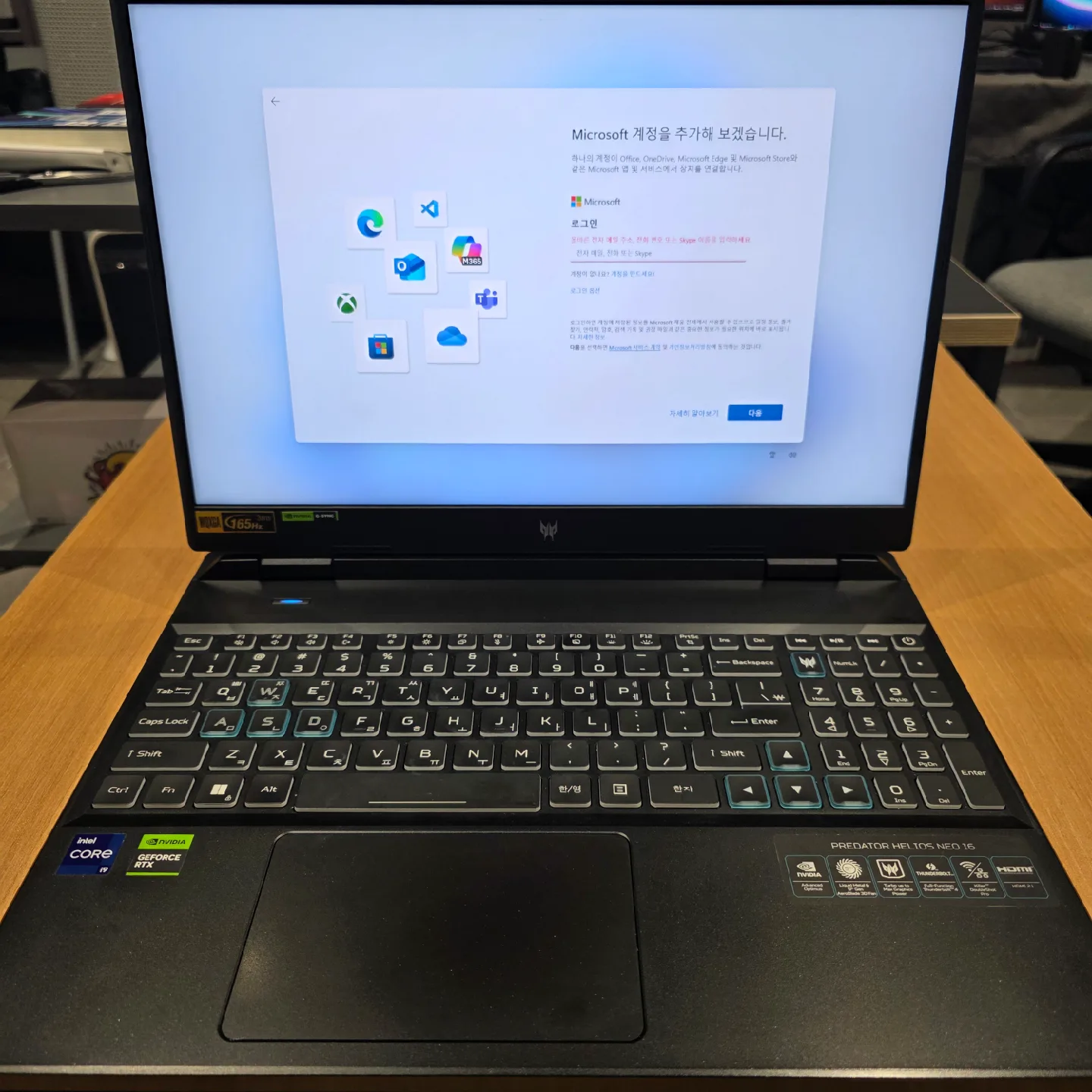 프레데터 헬리오스 네오 16 게이밍 노트북 판매 (1TB/공장초기화)