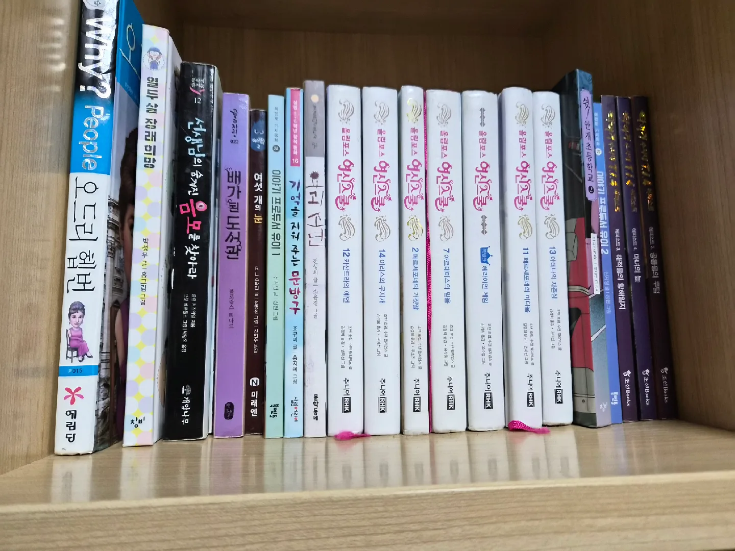 다양한 중고 책 모음