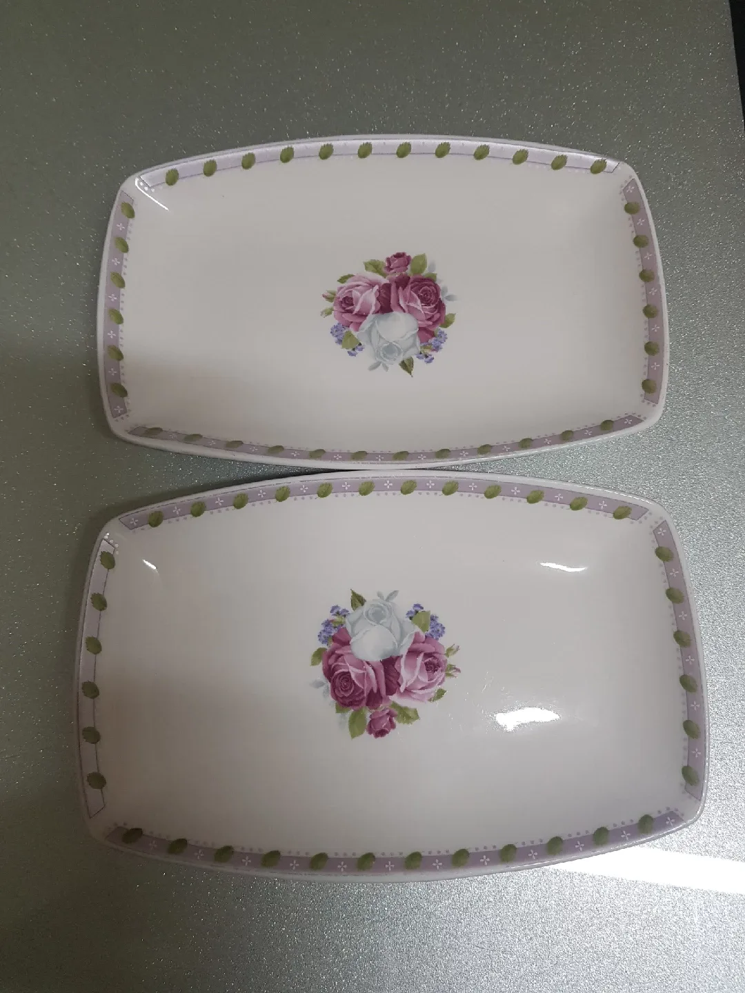 생선 접시 2개 [중고]