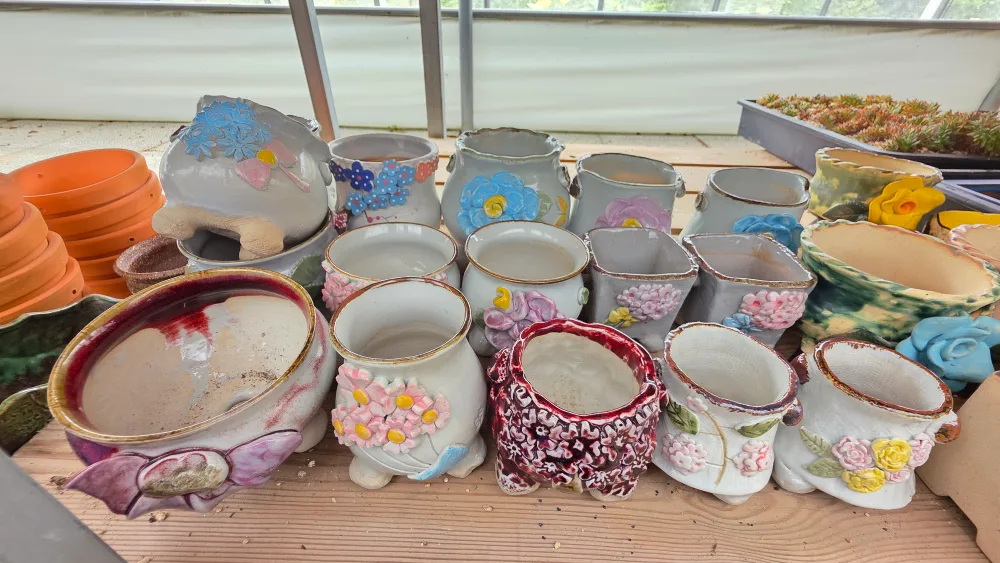 냥이 중고 수제 화분(새화분도 몇개)