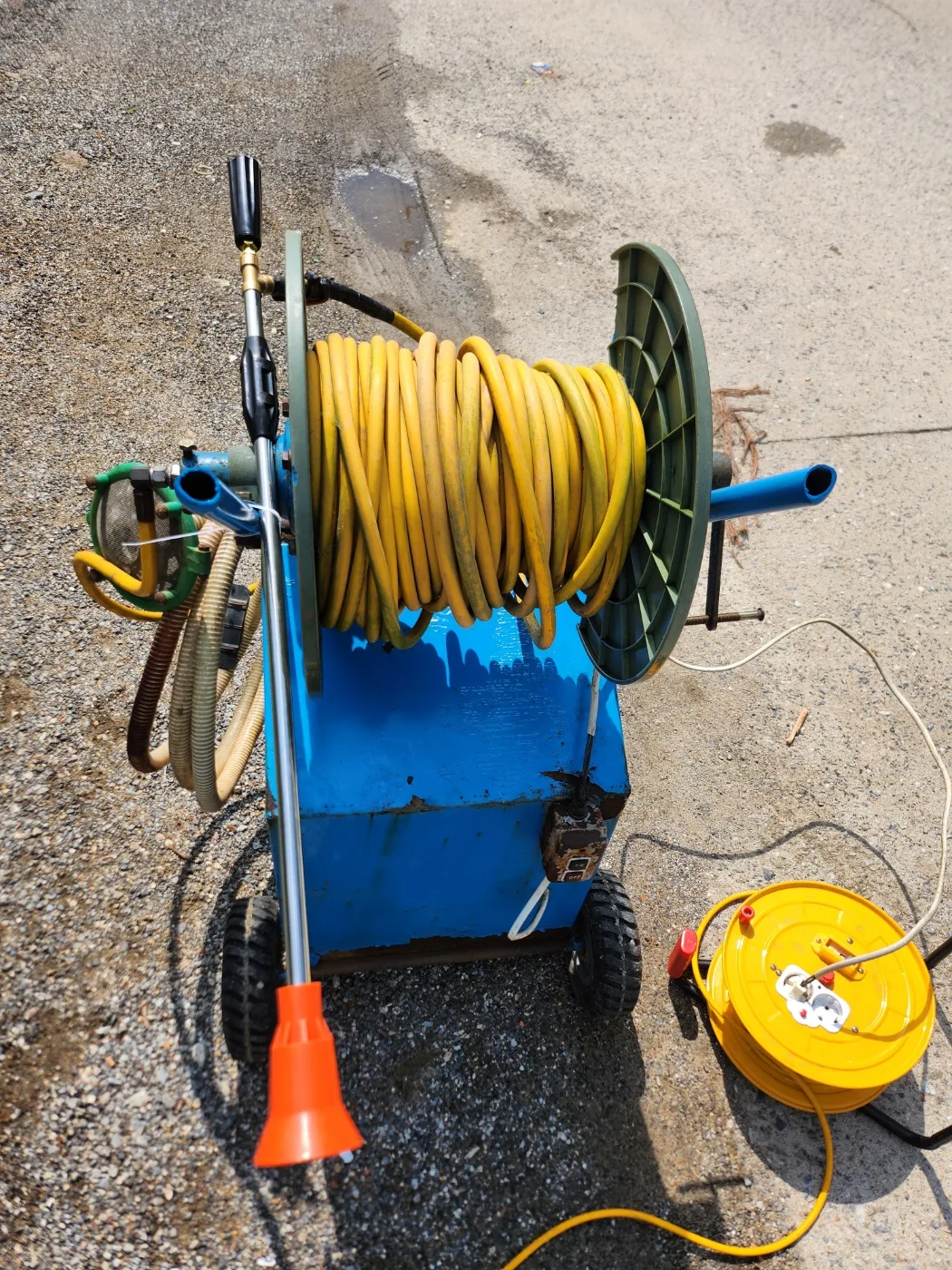 1.5마력 동력 고압 분무기 농약 분사기 살포기 중고입니다