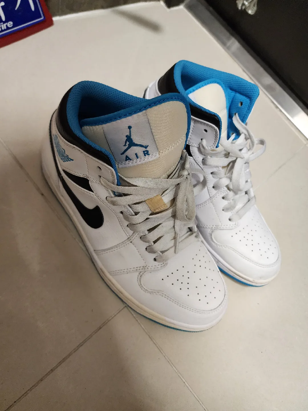 조던 화이트 255~260사이즈 5번 실착 중고