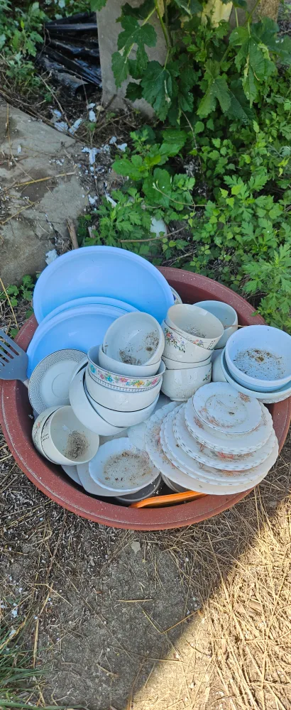 중고 그릇 세트