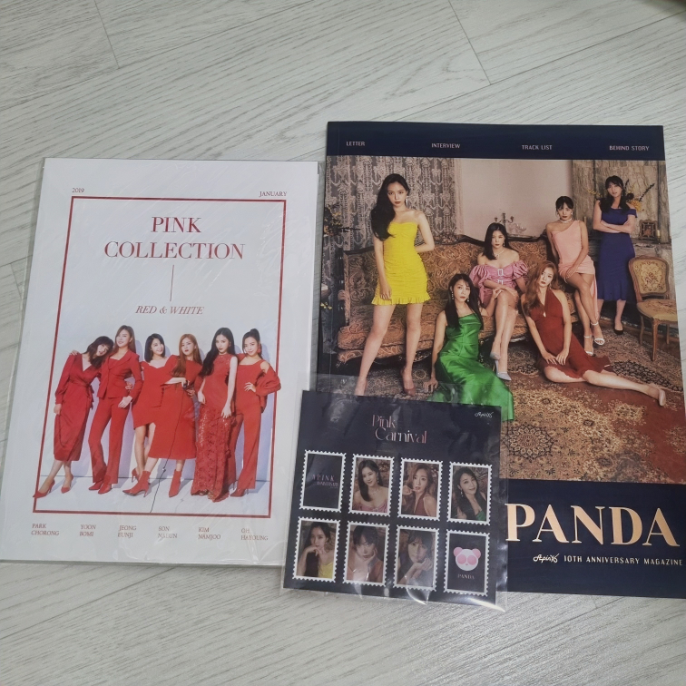 에이핑크 2019 콘서트 pink collection 잡지 & 10주년 기념 매거진