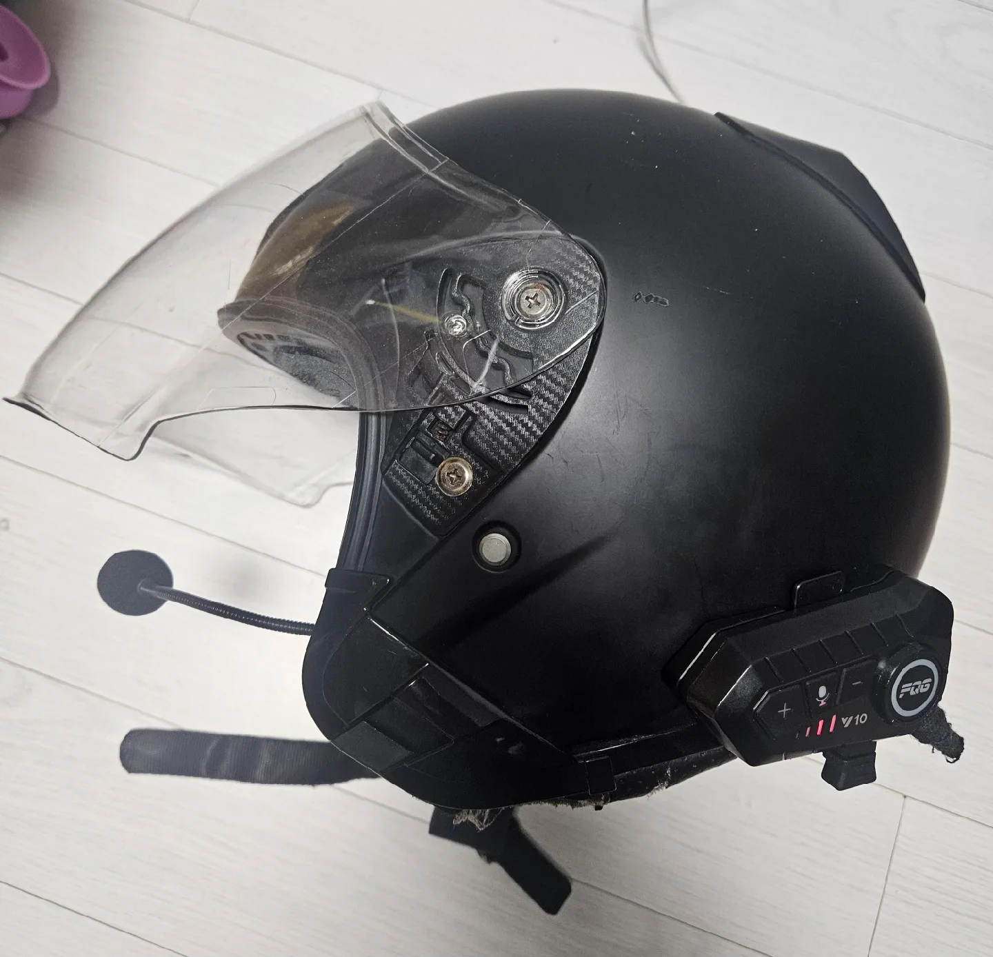 AZ모토 오픈페이스헬멧+방수블루투스헤드셋(새제품) XL 중고 가성비로쓰실분만