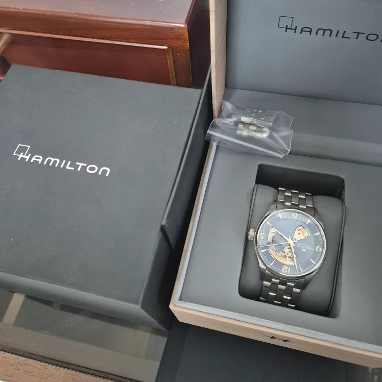 해밀턴오픈하트(아이스블루) 시계 중고 판매합니다
