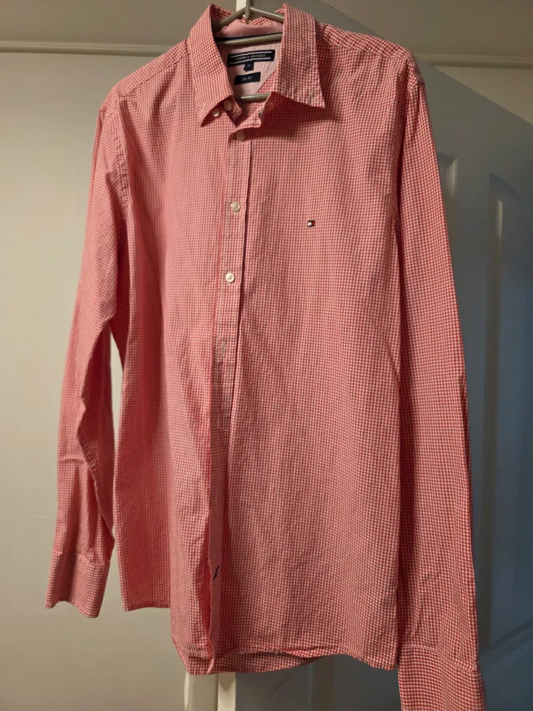 타미힐피거 깅엄체크 셔츠 M