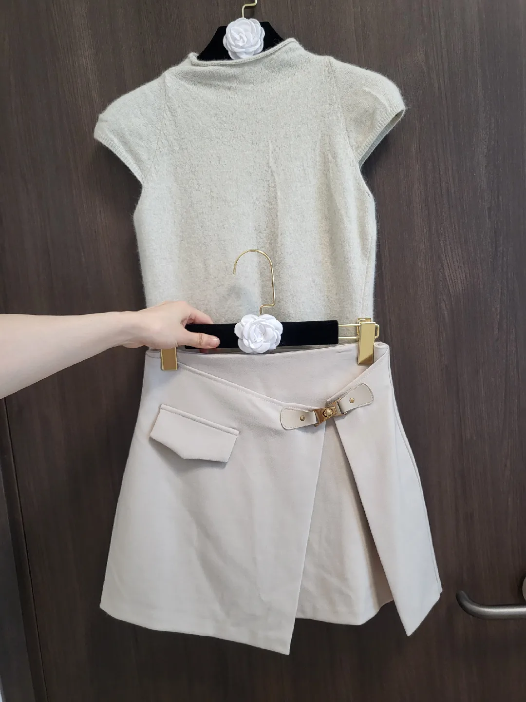 여성 캡나시 스커트 세트 2회착용