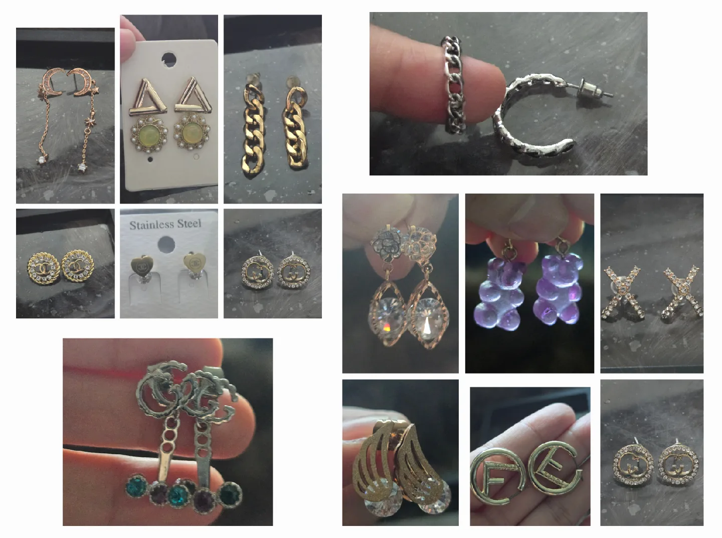 악세 총 20개 중고+새거🍀 gs 반택무배 떨이 싸게 가져가실분!