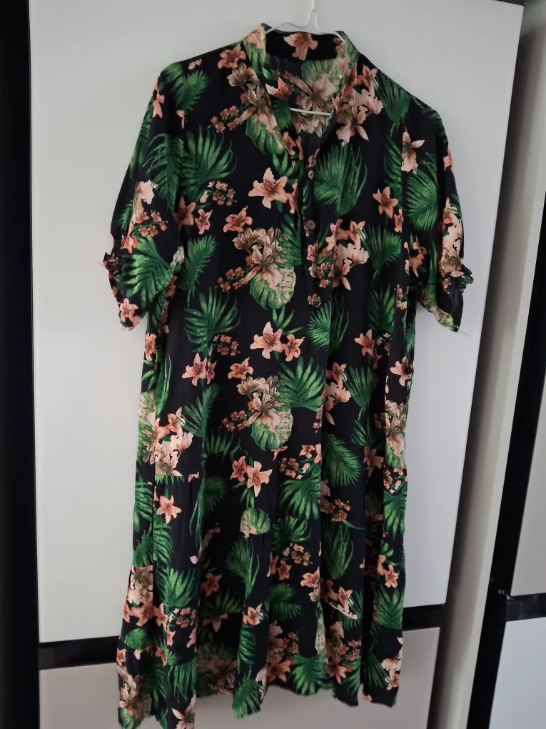 플라워 프린트 원피스  새상품