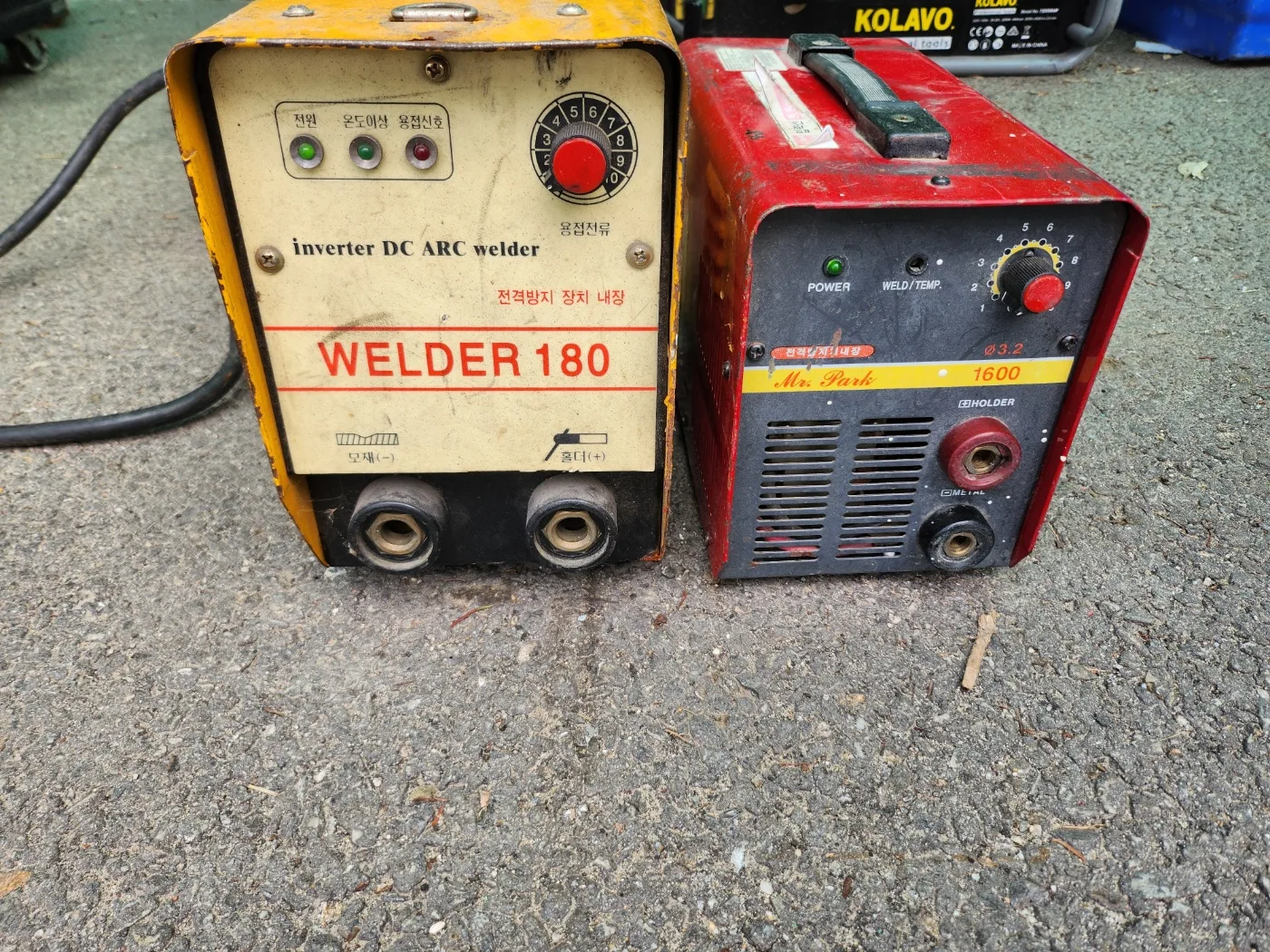 현장용 5K 인버터 아크 용접기 2대 정상작동 중고입니다