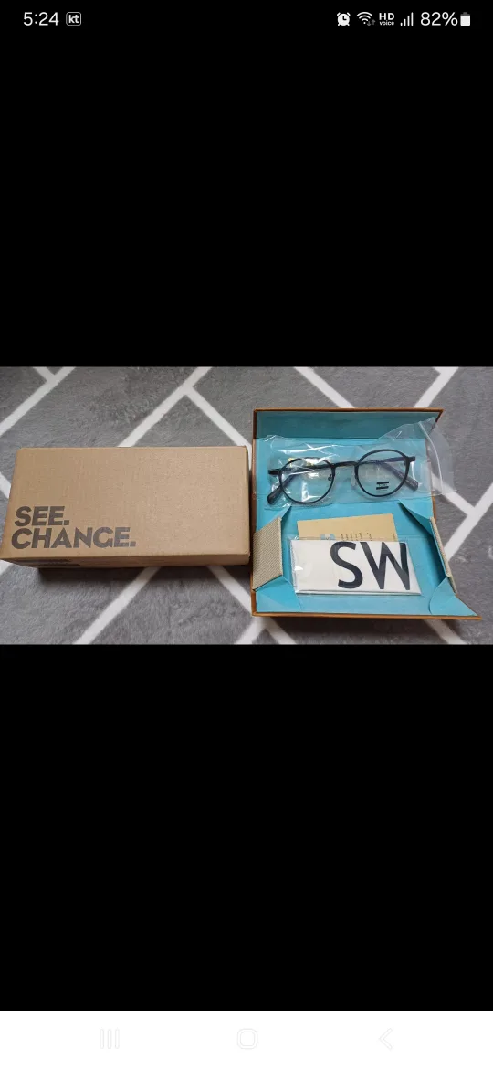 새상품) 탐스 검정 메탈 안경테