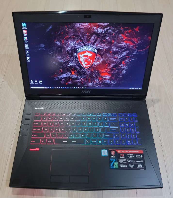17인치, 게이밍 노트북, msi GT72vr 7RD, i7, GTX1060 6G, 68만
