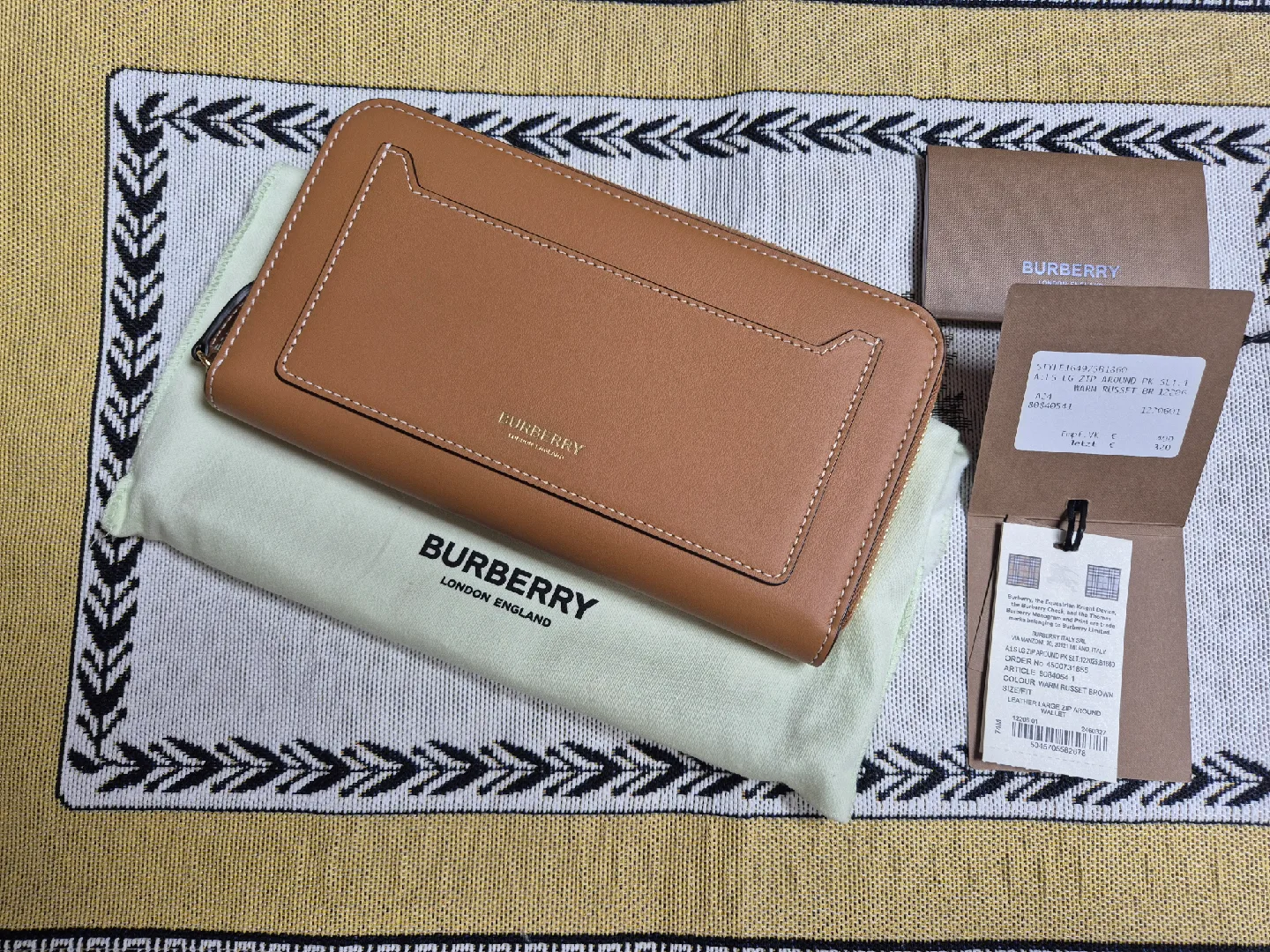 버버리 여성 카드 장지갑