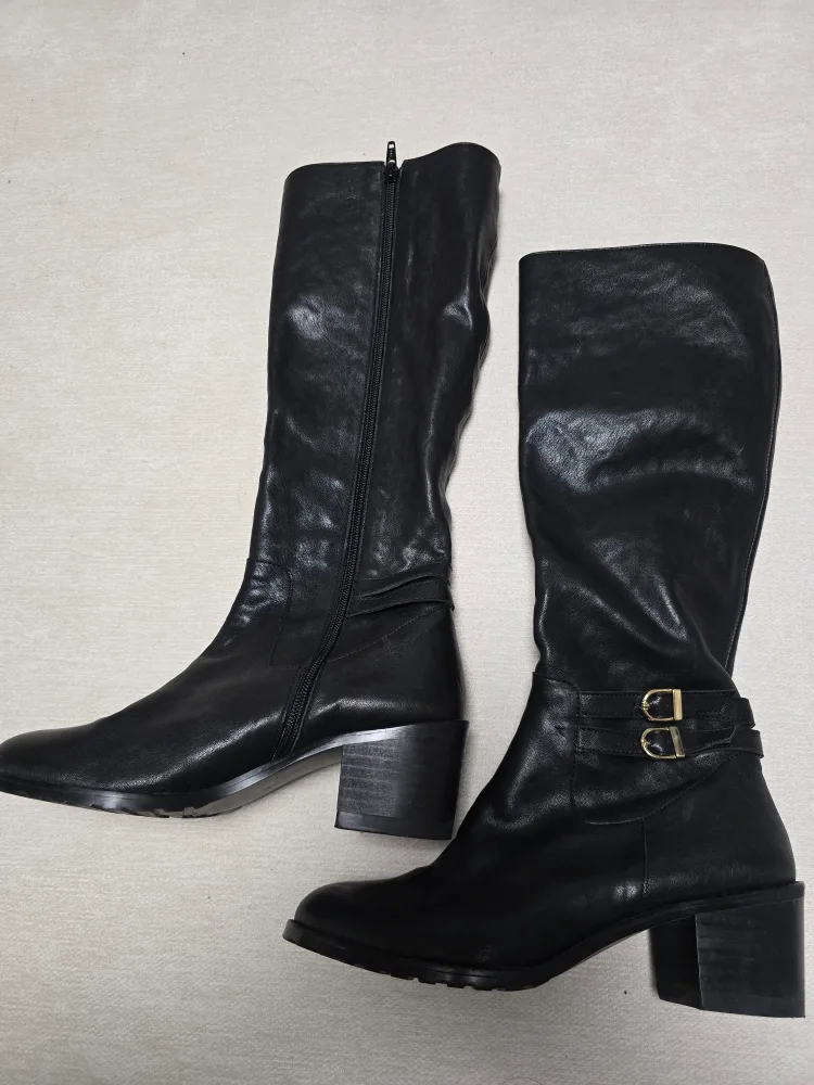 리얼 가죽 롱부츠 235
