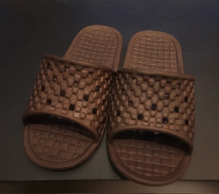 브라운 실내 슬리퍼 6켤레 세트 (중고)