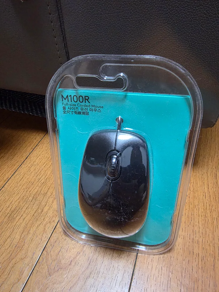 로지텍 M100R 유선 마우스 (새상품)