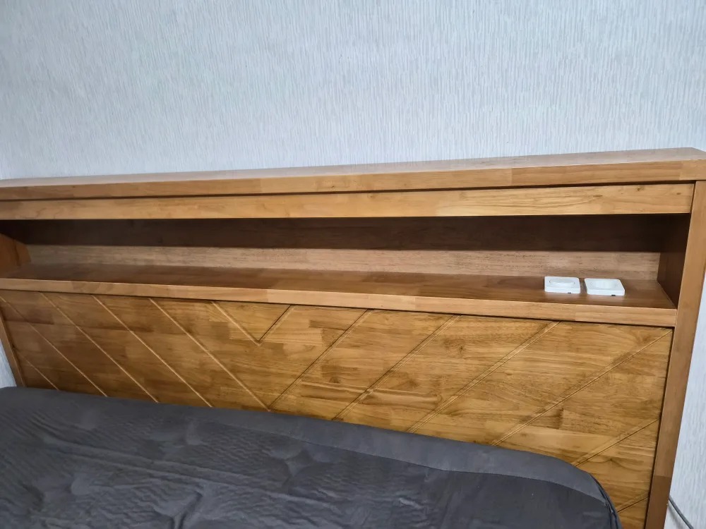 원목 침대 프레임 2인용 (수납형)