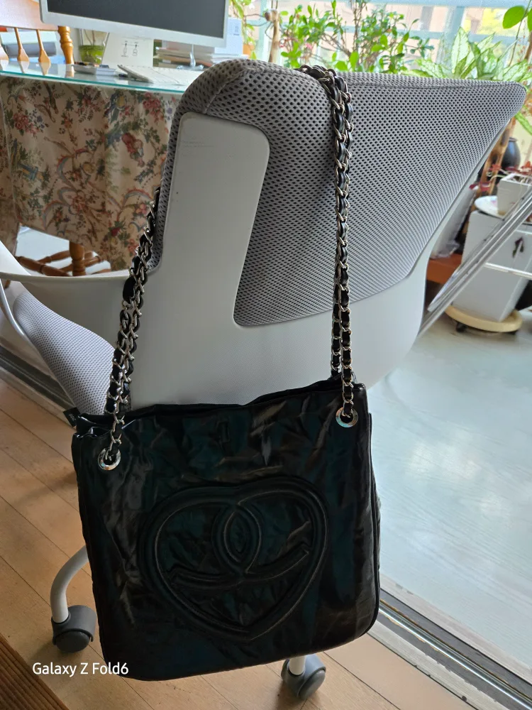 패션 하트 숄더백