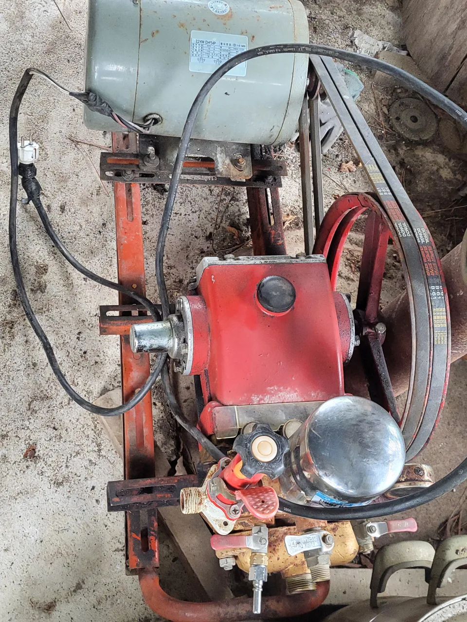 한성 2.2kW 모터 펌프