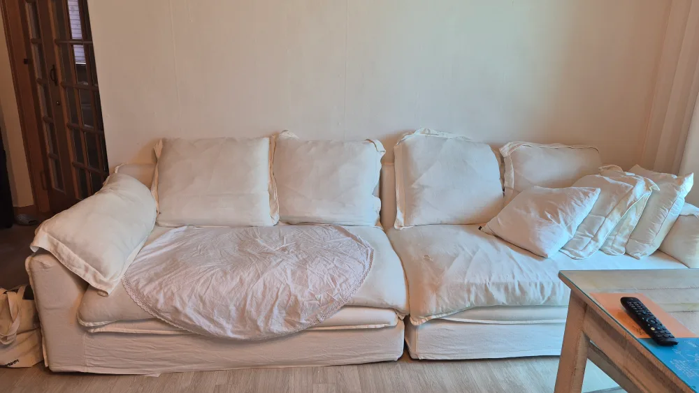 흰색 중고 듀커쇼파