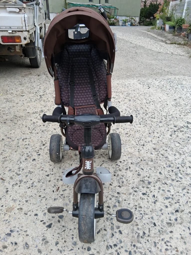 신품 같은 중고 삼천리 아기 유모차 자전거