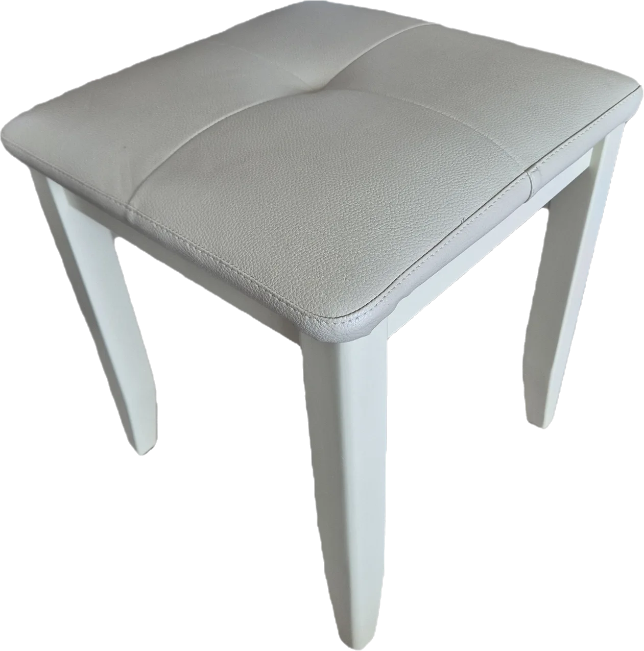 흰색 가죽 스툴 / 보조의자 저렴하게 판매해요
