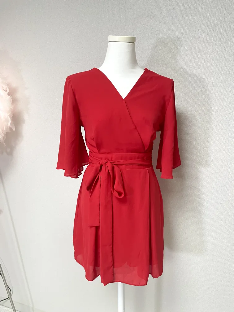 중고 레드 점프수트