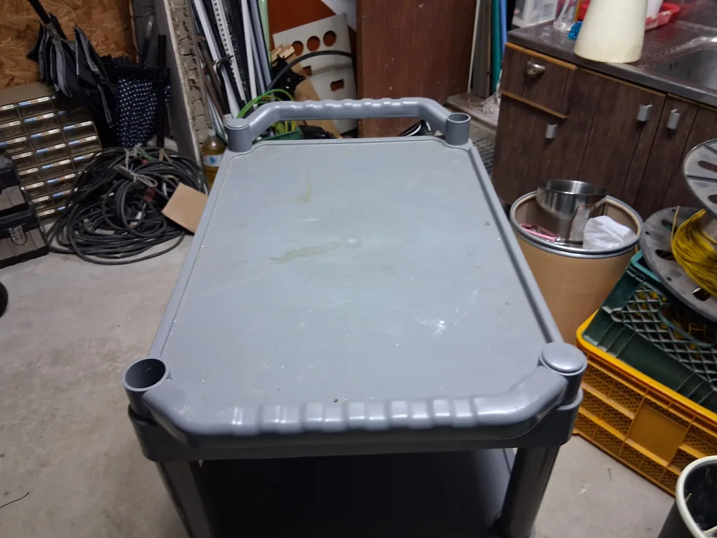 중고 3단 이동식 플라스틱 카트