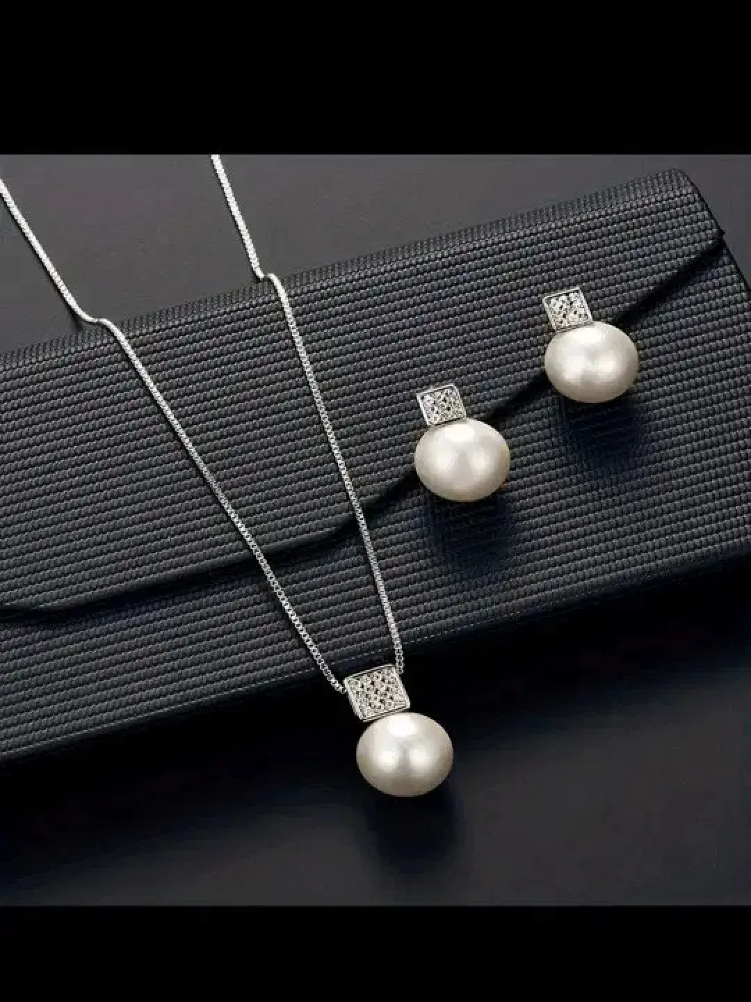 새상품 단아한 진주목걸이 +진주 귀걸이