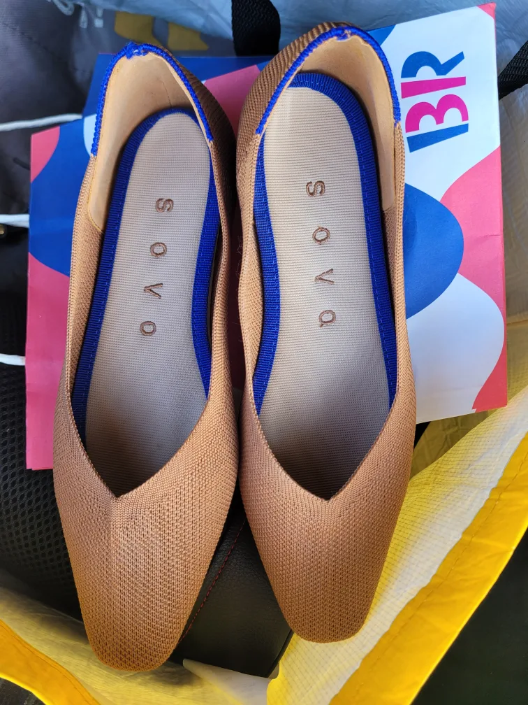 중고/소보 플랫슈즈 브라운 225사이즈/최종 가격