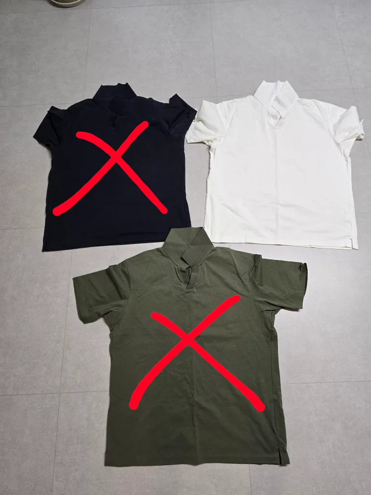 (중고판매)유니클로 남성 화이트 에어리즘 폴로셔츠