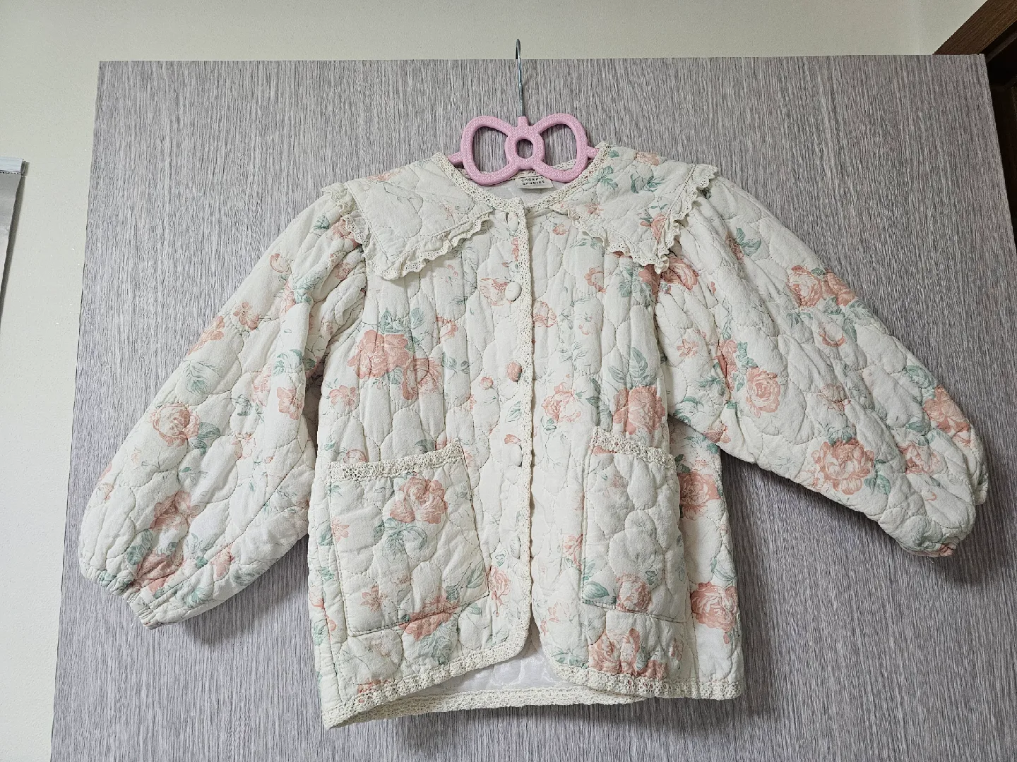 (중고 여아L:100-110cm)유제니캔디스 퀼팅점퍼자켓