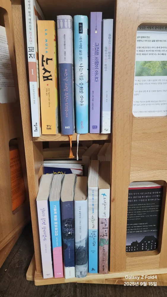 다양한 중고 책 모음