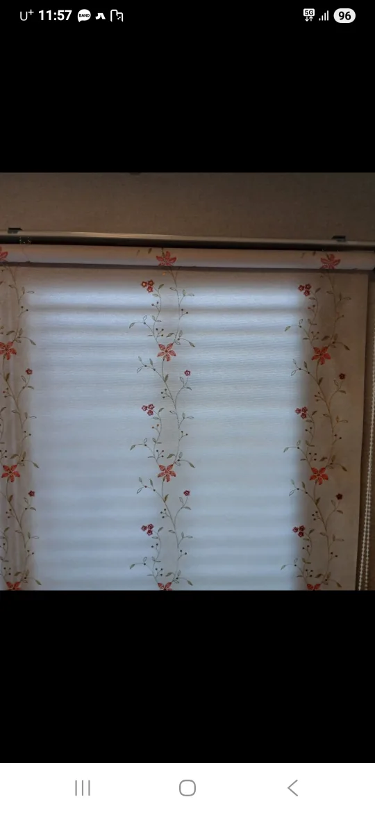 중고ᆢ꽃무늬 롤스크린