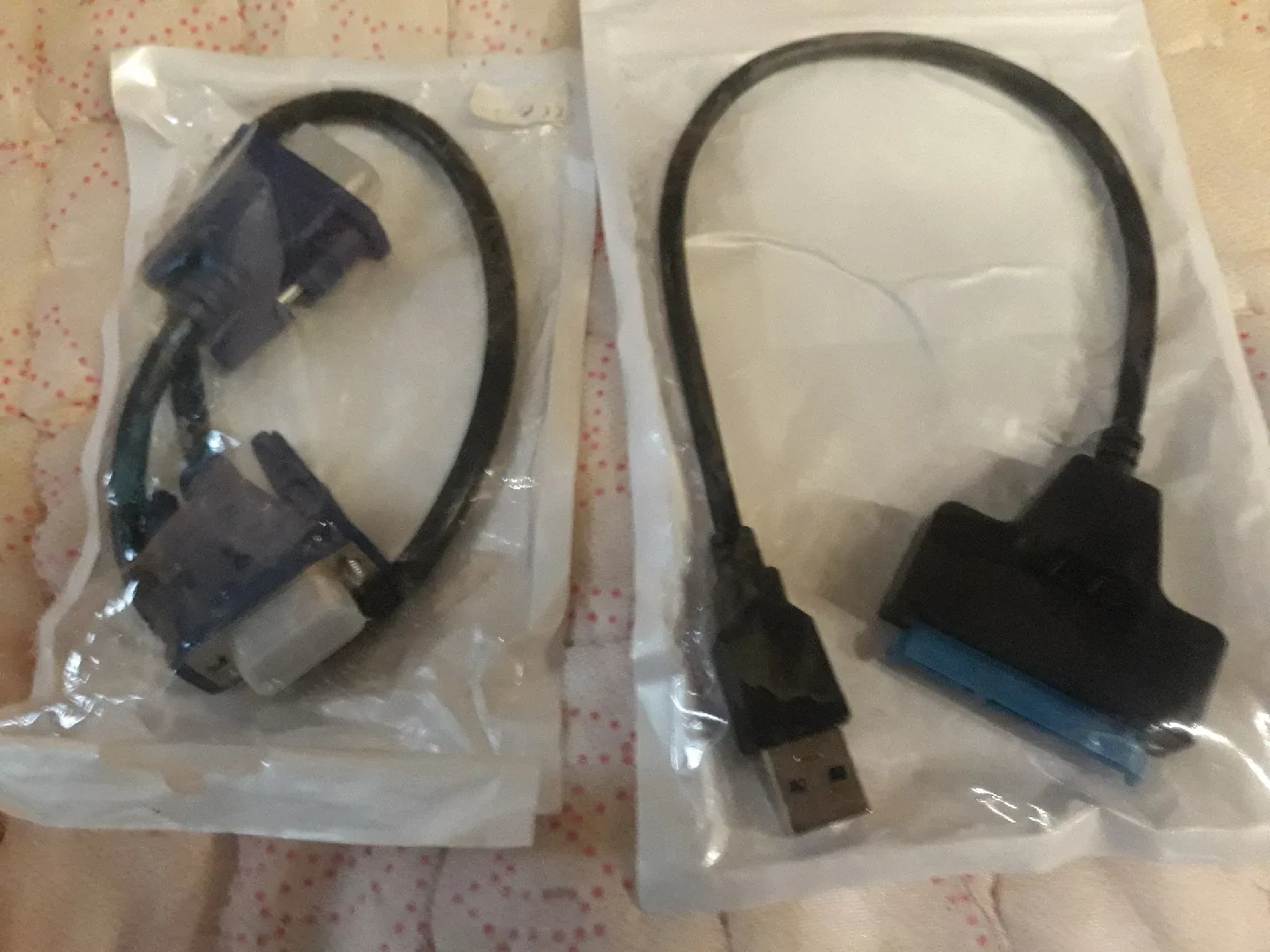 vga선 4천,  ssd  외부연결선  6천