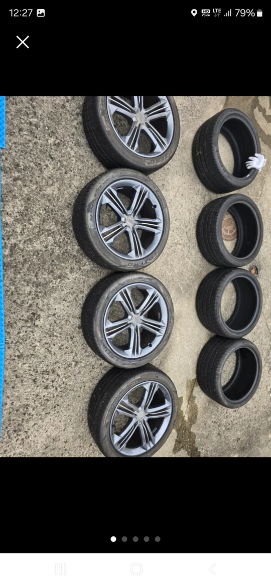 아우디 중고 휠 타이어 세트