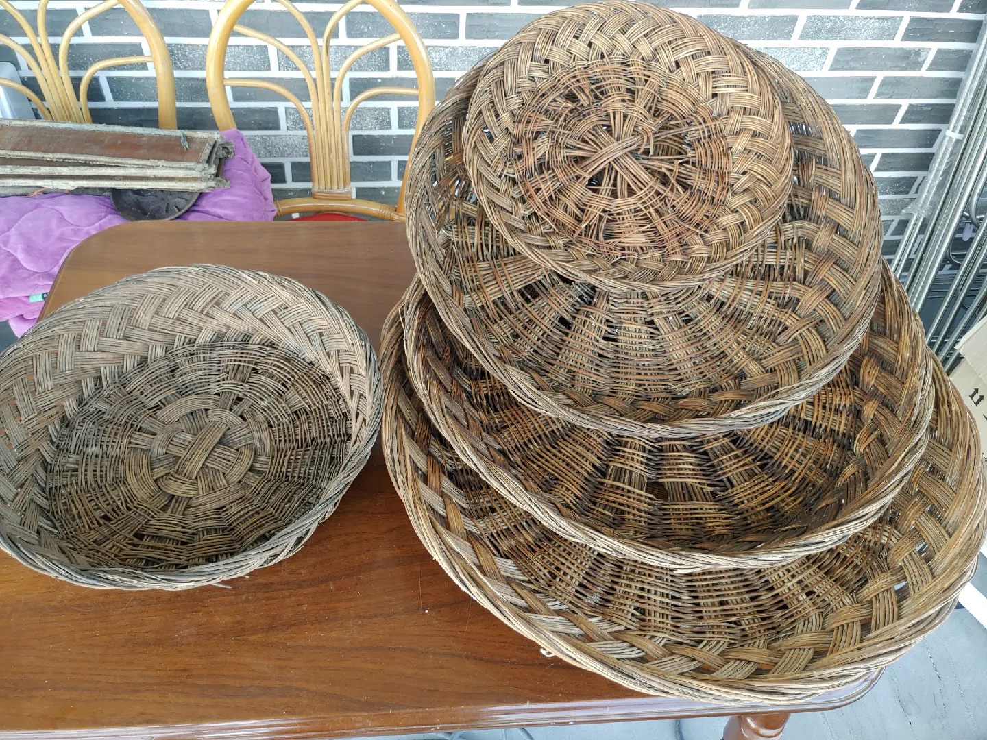 대나무 채반 세트