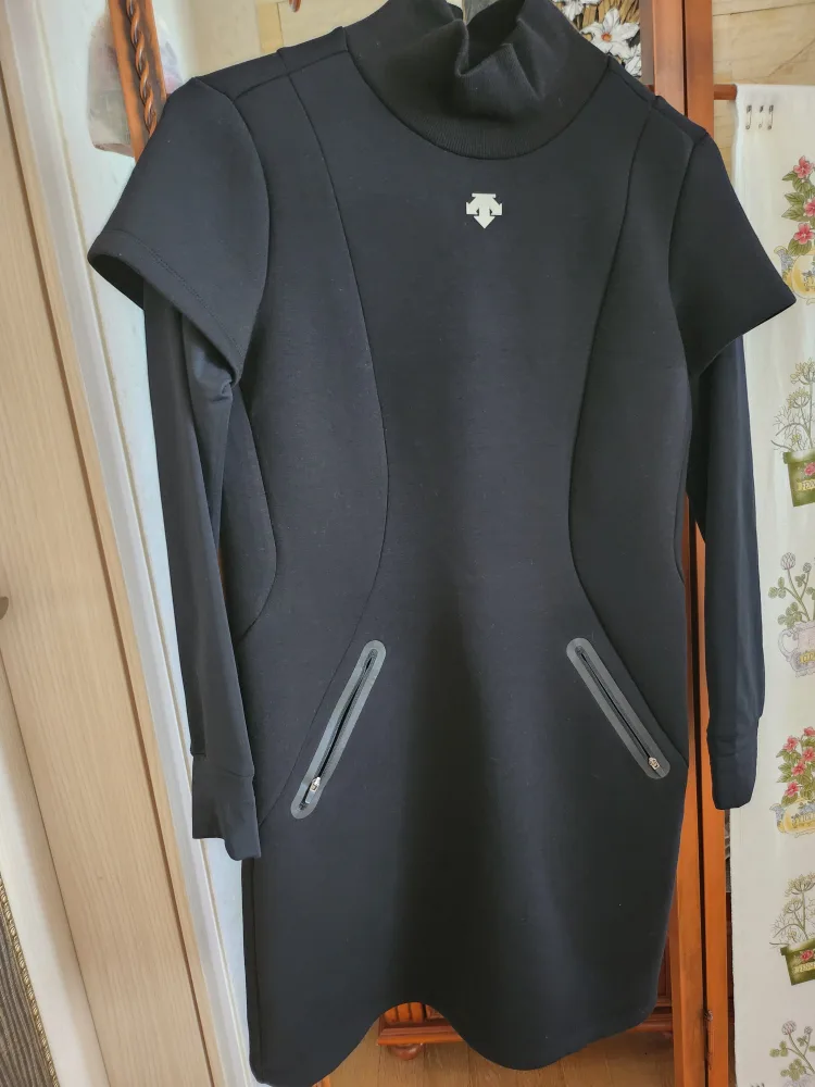 골프웨어 블랙 원피스 100