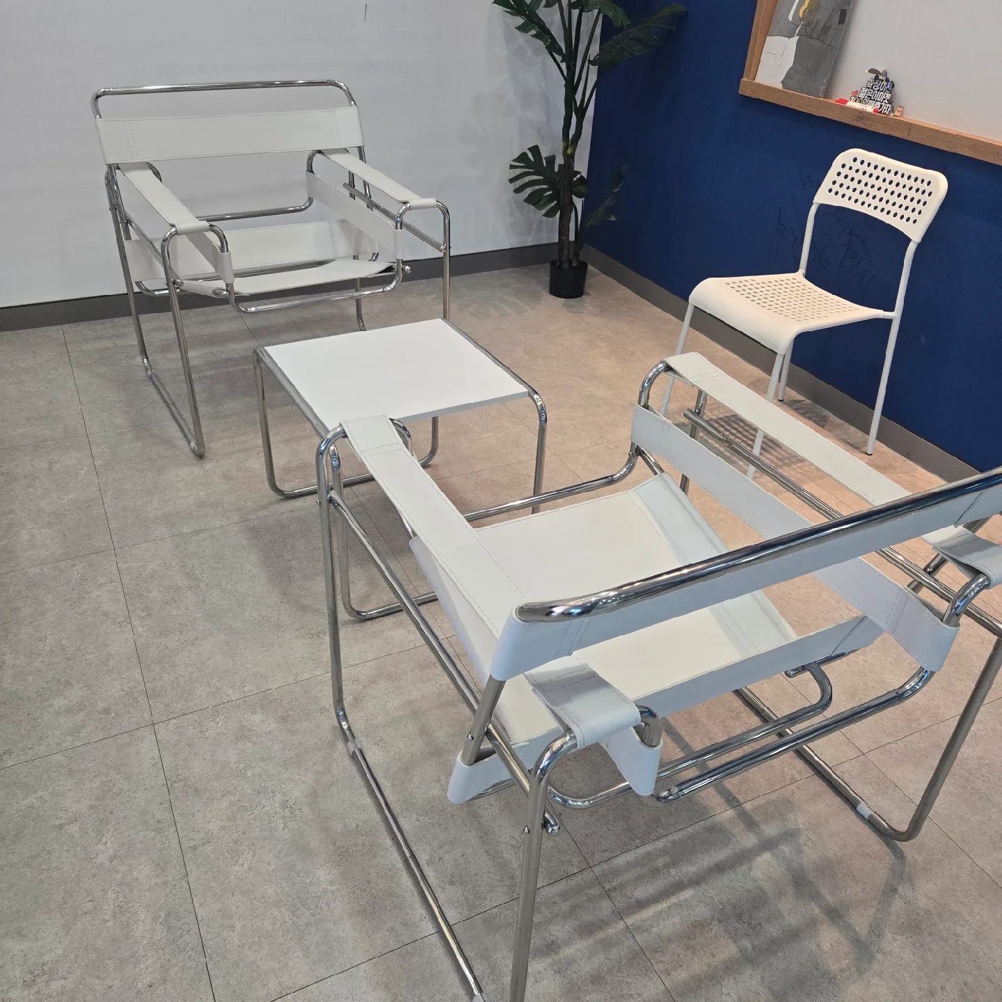 바실리 체어 테이블 세트 미드센츄리