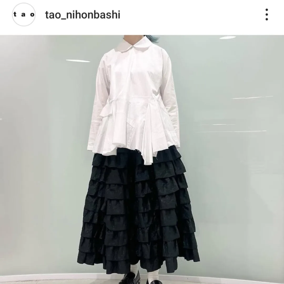(중고)TAO Comme des Garcons 화이트 블라우스 M