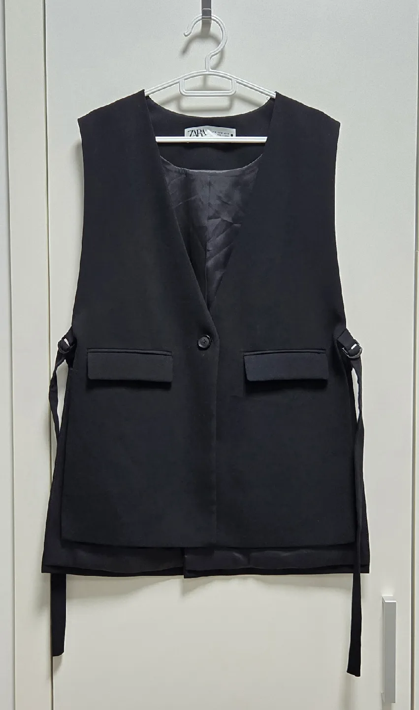 (중고) ZARA 자라 사이드벨트 베스트 조끼 자켓