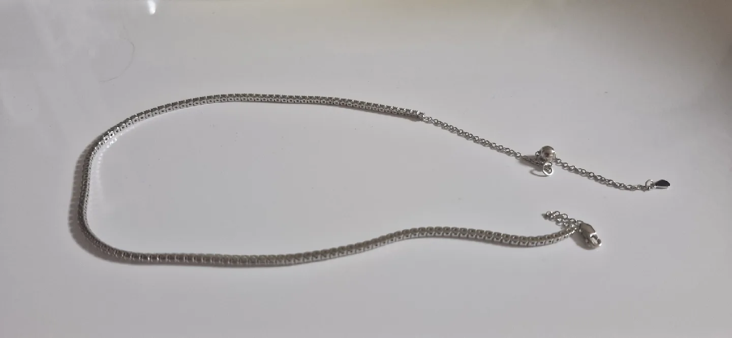 모이사나이트 실버925초커목걸이