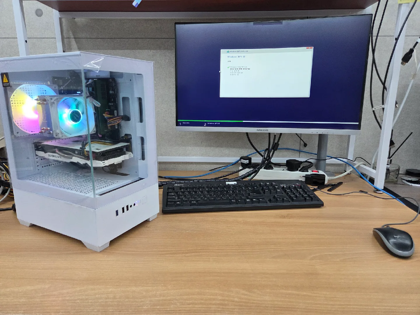 케이스 갈이 한 중고PC i5-7600 / 16GB / GTX960