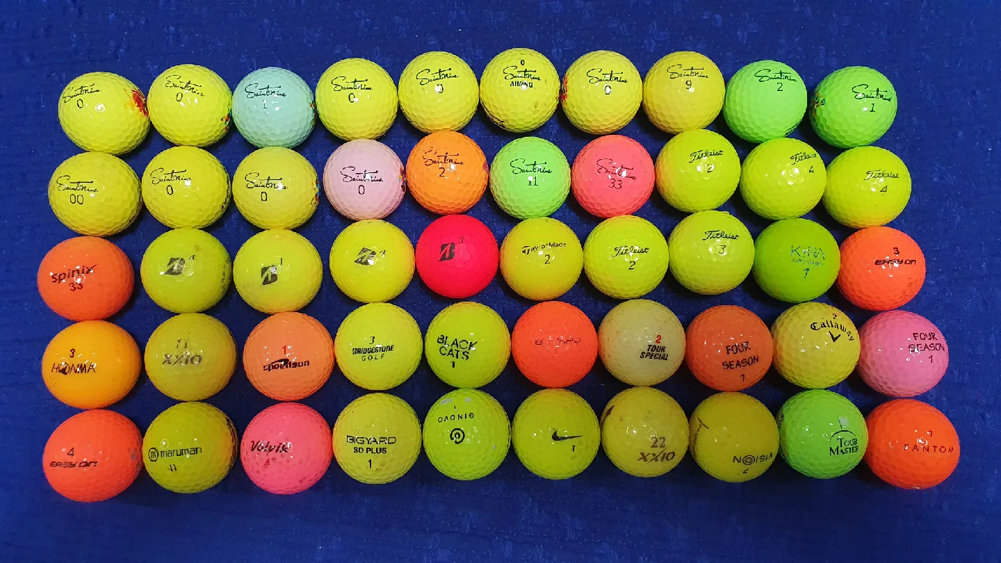 골프공 (중고) 칼라공 50개  1