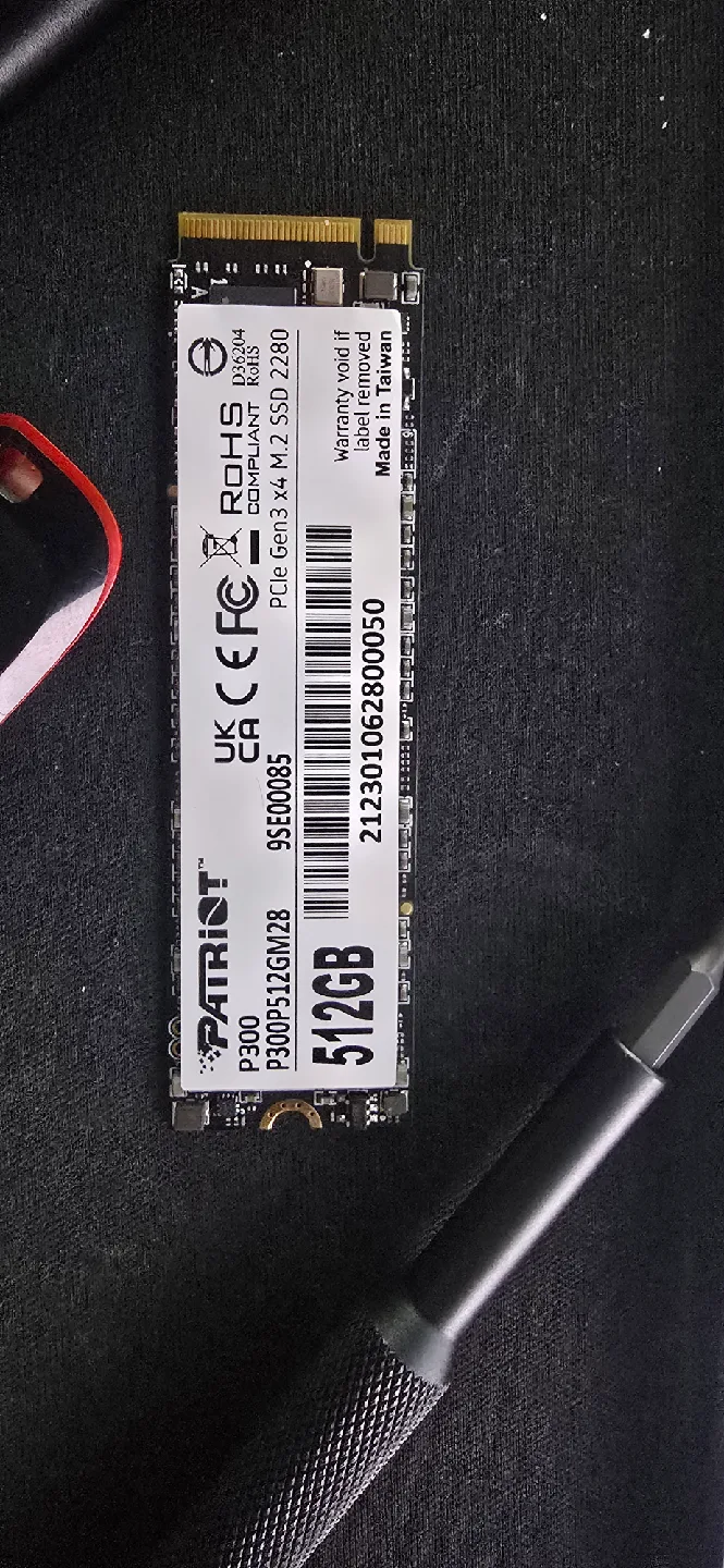 Patriot P300 512GB SSD 중고 팝니다.
